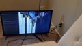 Checkout photo of the cracked TV screen